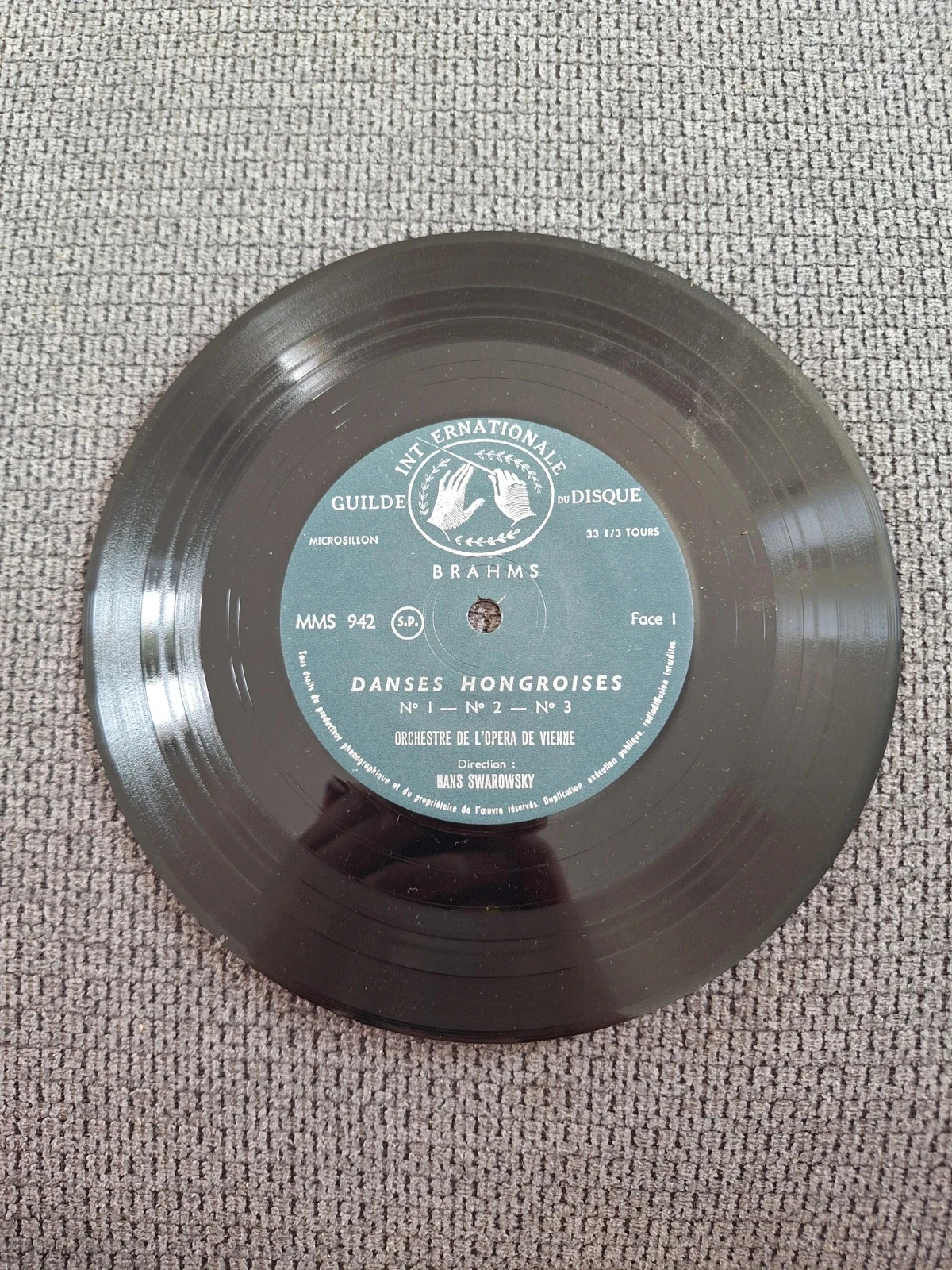Disco de vinilo Brahms Danses Hongroises MMS 942 – photo 4